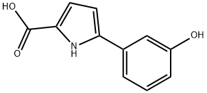 5-(3-hydroxyphenyl)-1H-pyrrole-2-carboxylic acid Structure