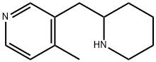 Pyridine, 4-methyl-3-(2-piperidinylmethyl)- Structure