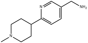 (1'-Methyl-1',2',3',4',5',6'-hexahydro-[2,4']bipyridinyl-5-yl)-methylamine Struktur