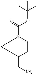 5-(氨基甲基)-2-氮杂双环[4.1.0]庚烷-2-甲酸叔丁酯 结构式