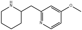 Pyridine, 4-methoxy-2-(2-piperidinylmethyl)- Structure
