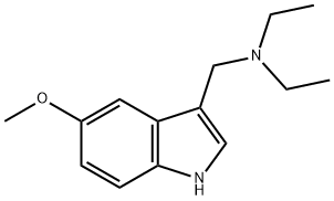 diethyl-(5-methoxy-1H-indol-3-ylmethyl)-amine Structure