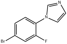 1-(4-bromo-2-fluorophenyl)-1H-imidazole 结构式