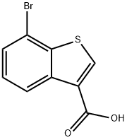 7-溴-1-苯并噻吩-3-羧酸,19075-62-8,结构式
