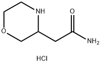 2-(morpholin-3-yl)acetamide hydrochloride Structure