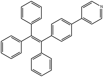 4-[4-(1,2,2-三苯基乙烯基)苯基]吡啶 结构式