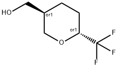 ((3S,6S)-6-(trifluoromethyl)tetrahydro-2H-pyran-3-yl)methanol 结构式