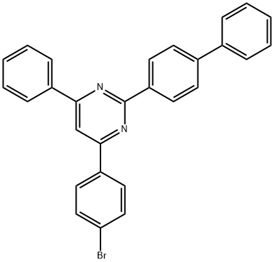 2-[1,1'-Biphenyl]-4-yl-4-(4-bromophenyl)-6-phenylpyrimidine Structure