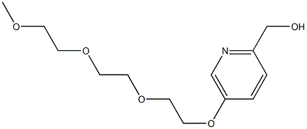 (5-(2-[2-(2-methoxyethoxy)ethoxy]ethoxy)pyridin-2-yl)methanol 结构式