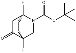 tert-butyl (1S,4S)-5-oxo-2-azabicyclo[2.2.2]octane-2-carboxylate Struktur