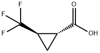 (1R,2R)-2-(TRIFLUOROMETHYL)CYCLOPROPANE-1-CARBOXYLIC ACID Structure