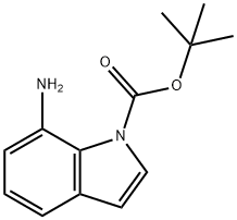 TERT-BUTYL 7-AMINO-1H-INDOLE-1-CARBOXYLATE 结构式