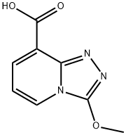 3-methoxy-[1,2,4]triazolo[4,3-a]pyridine-8-carboxylic acid 结构式