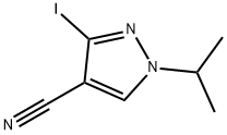 3-iodo-1-isopropyl-1H-pyrazole-4-carbonitrile,1934760-00-5,结构式