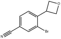 3-bromo-4-(oxetan-3-yl)benzonitrile 结构式