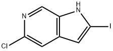 5-chloro-2-iodo-1H-pyrrolo[2,3-c]pyridine Structure