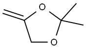 2,2-二甲基-4-亚甲基-1,3-二氧戊环, 19358-05-5, 结构式