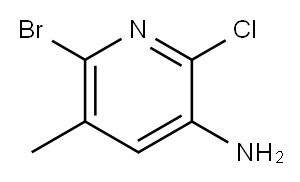 6-bromo-2-chloro-5-methylpyridin-3-amine,1935949-07-7,结构式