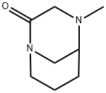 4-methyl-1,4-Diazabicyclo[3.3.1]nonan-2-one Struktur