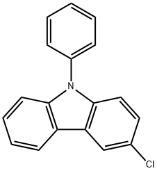 3-氯-9-苯基-9H-咔唑, 193686-61-2, 结构式