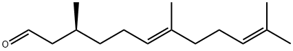 (3S,6E)-3,7,11-trimethyldodeca-6,10-dienal 结构式