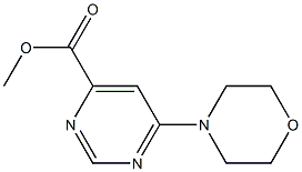 methyl 6-morpholinopyrimidine-4-carboxylate Structure