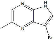 7-Bromo-2-methyl-5H-pyrrolo[2,3-b]pyrazine Structure