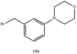 4-(3-(bromomethyl)phenyl)morpholine hydrobromide 结构式