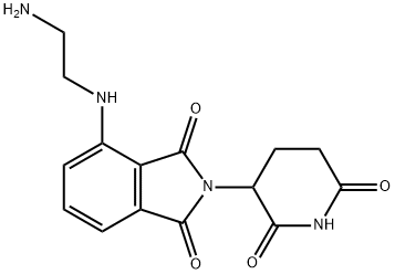 4-((2-氨基乙基)氨基)-2-(2,6-二氧代-哌啶-3-基)异吲哚-1,3-二酮, 1957235-66-3, 结构式