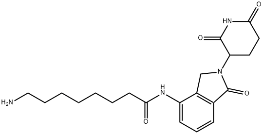 8-amino-N-(2-(2,6-dioxopiperidin-3-yl)-1-oxoisoindolin-4-yl)octanamide Structure