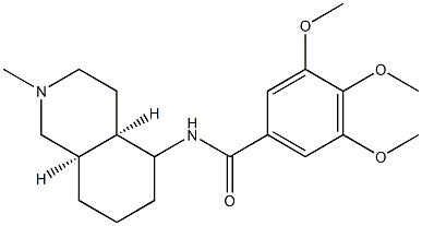 cis-N-(decahydro-2-methyl-5-isoquinolyl)-3,4,5-trimethoxybenzamide Structure