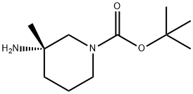 tert-butyl (3S)-3-amino-3-methyl-piperidine-1-carboxylate, 1962928-76-2, 结构式