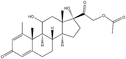甲基泼尼松龙醋酸酯EP杂质G, 1968-76-9, 结构式