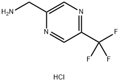 (5-(trifluoromethyl)pyrazin-2-yl)methanamine hydrochloride Struktur