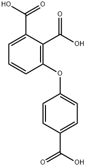 3-(4-CARBOXYPHENOXY)-PHTHALICACID, 198330-12-0, 结构式