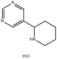 5-(piperidin-2-yl)pyrimidine hydrochloride Struktur