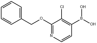 2-苄氧基-3-氯吡啶-4-硼酸,1987879-13-9,结构式