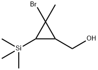 2-bromo-2-methyl-3-(trimethylsilyl)-Cyclopropanemethanol 化学構造式