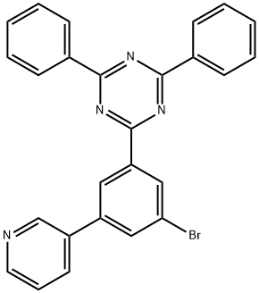 1,3,5-Triazine, 2-[3-bromo-5-(3-pyridinyl)phenyl]-4,6-diphenyl- Structure