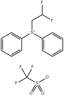 (2,2-difluoroethyl)diphenylsulfonium trifluoromethanesulfonate Structure
