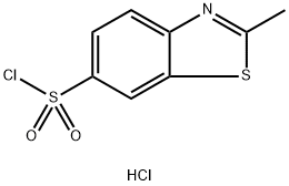 2-Methylbenzothiazole-6-sulfonyl Chloride Hydrochloride Struktur