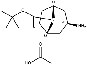 exo-3-amino-8-boc-8-azabicyclo[3.2.1]octane acetate Structure
