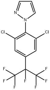 1-(2,6-二氯-4-(全氟丙烷-2-基)苯基)-1H-吡唑, 2007916-01-8, 结构式
