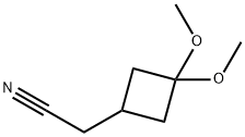 2-(3,3-DIMETHOXYCYCLOBUTYL)ACETONITRILE, 2007916-55-2, 结构式