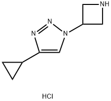 1-(azetidin-3-yl)-4-cyclopropyl-1H-1,2,3-triazole dihydrochloride,2034157-00-9,结构式