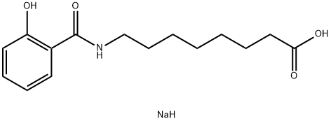 8-(2-羟基苯甲酰胺基)辛酸钠,203787-91-1,结构式