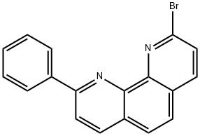 1,10-Phenanthroline, 2-(4-bromo-1-
naphthalenyl)-9-phenyl- Structure