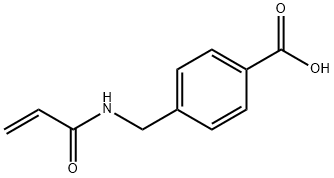 4-(2-烯酰胺甲基丙酸)苯甲酸, 205312-69-2, 结构式