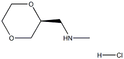{[(2S)-1,4-dioxan-2-yl]methyl}(methyl)amine hydrochloride Structure