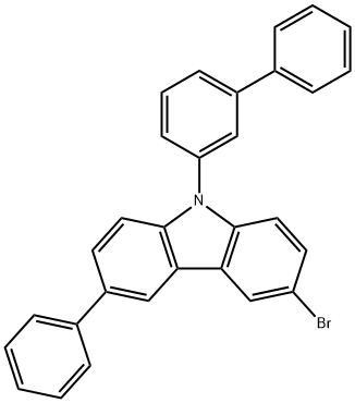 9-[1,1'-Biphenyl]-3-yl-3-bromo-6-phenyl-9H-carbazole|3-溴-6-苯基-9-(1,1'联苯-3-基)咔唑